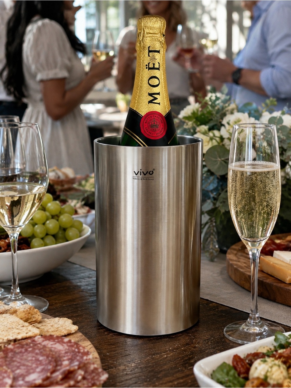 Vivo Villeroy & Boch Stainless Steel Champagne / Wine Cooler - Silver
